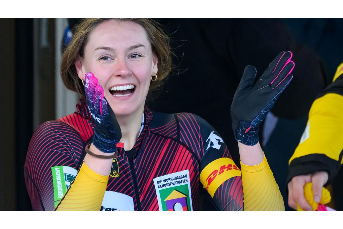 Wird Bob-Olympiasiegerin Laura Nolte Fahnenträgerin für Deutschland sein? (Archivbild)