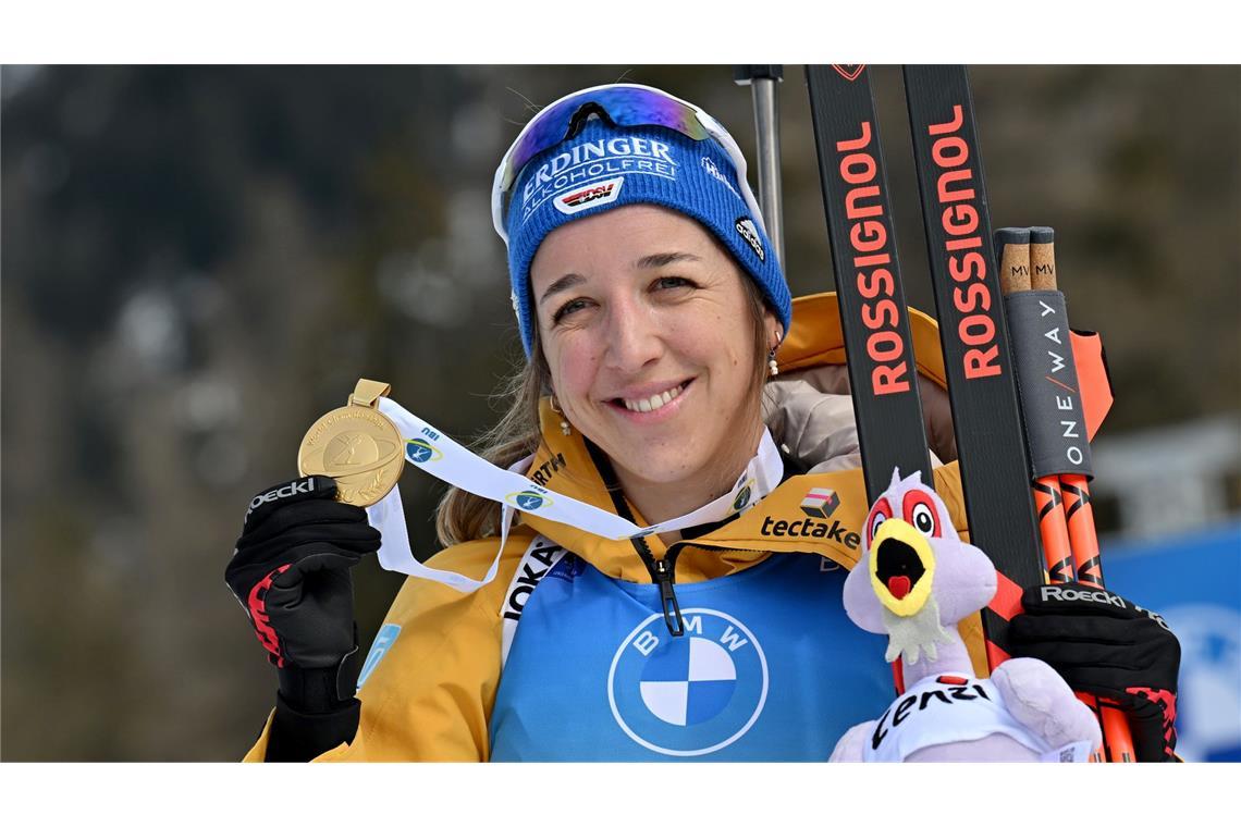 WM-Gold hat Franziska Preuß schon, jetzt soll es auch bei Olympia klappen. (Archivfoto)