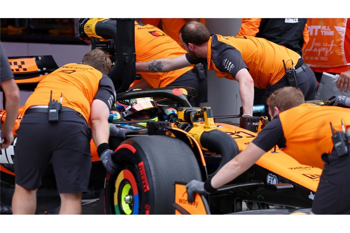 Überraschung in Ungarn: Leclerc schlägt McLaren-Titeljäger WM-Spitzenreiter Oscar Piastri musste sich in der Qualifikation überraschend geschlagen geben.