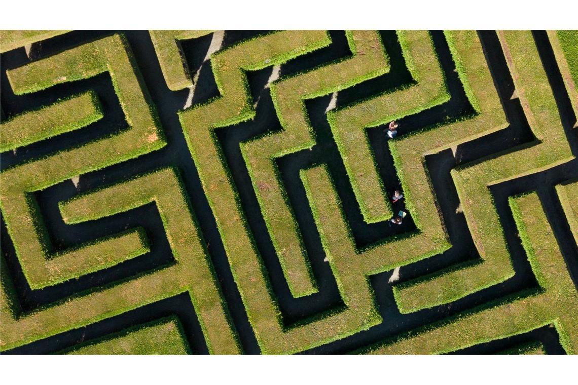 Bilder des Tages Wo ist bloß der Ausgang aus dem Irrgarten?