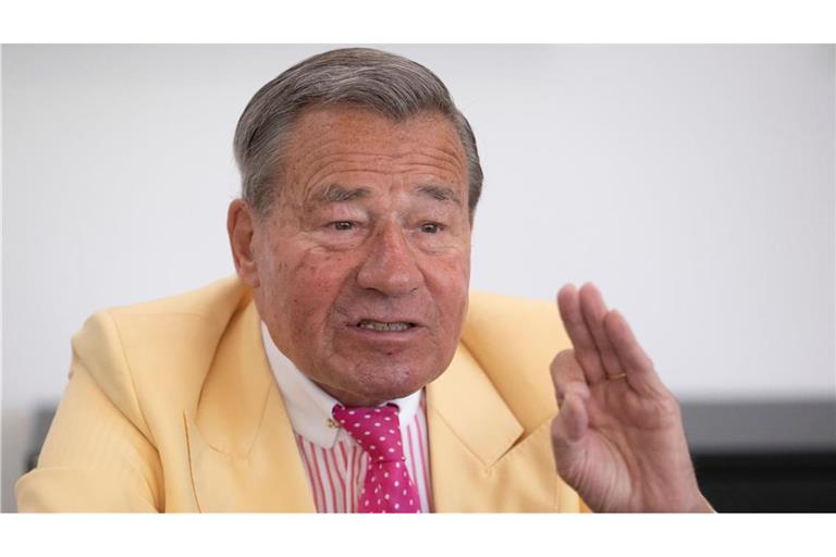 Wolfgang Grupp, ehemaliger Chef des Bekleidungsunternehmens Trigema, erklärt, warum er auch in schwierigen Zeiten nicht auf politische Hilfe setzt (Archivfoto).