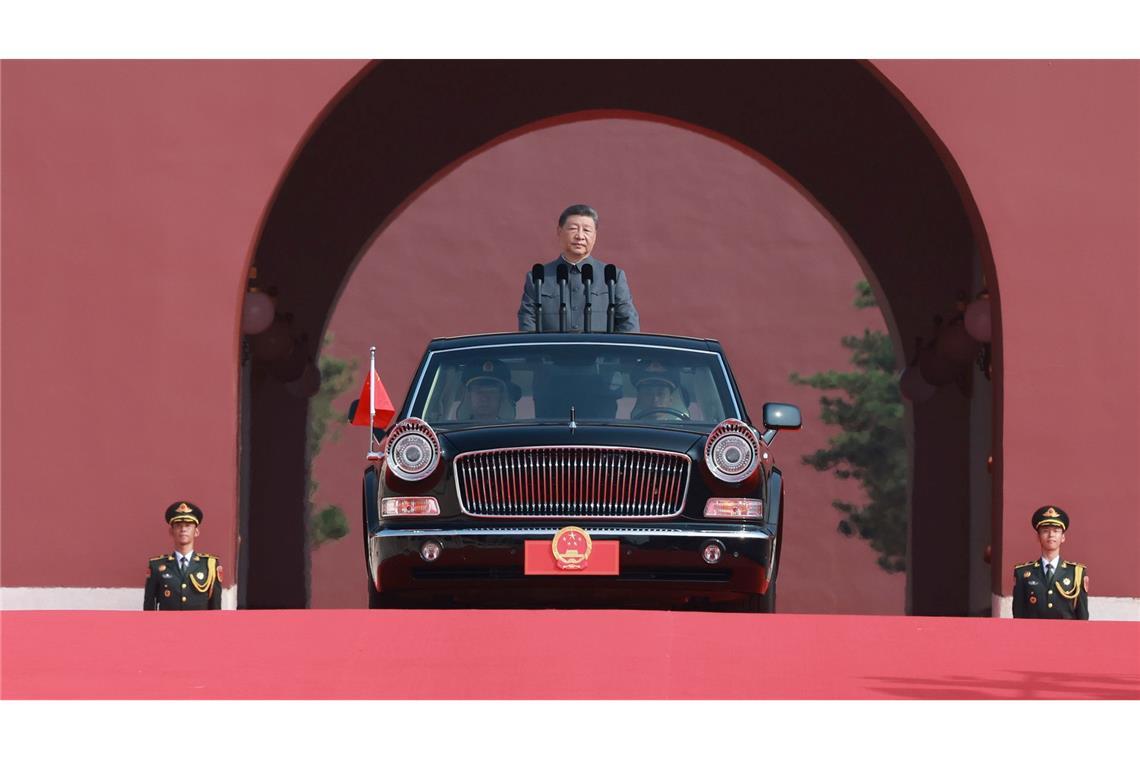 Xi hatte vor der Waffenschau in Peking friedliche Absichten seiner Armee betont.