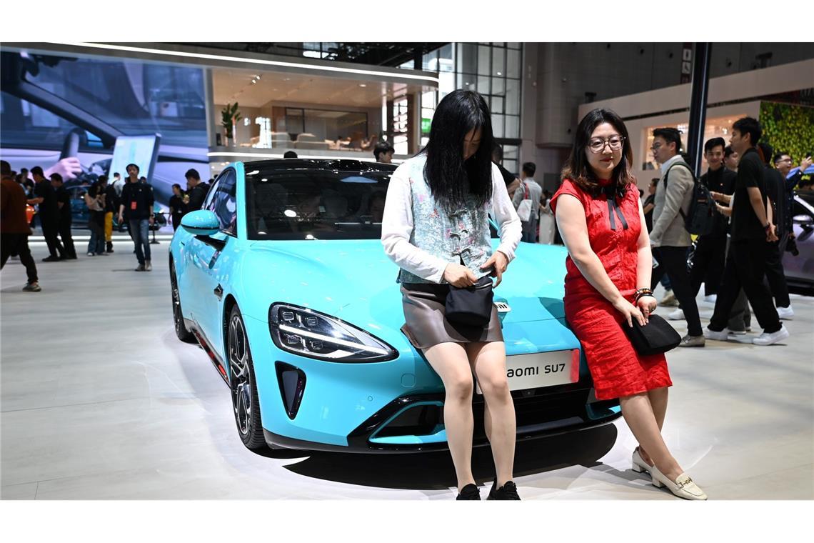 Die Trends der Messe in Shanghai Xiaomi stand nach einem Unfall auf der Messe unter großter Beobachtung.