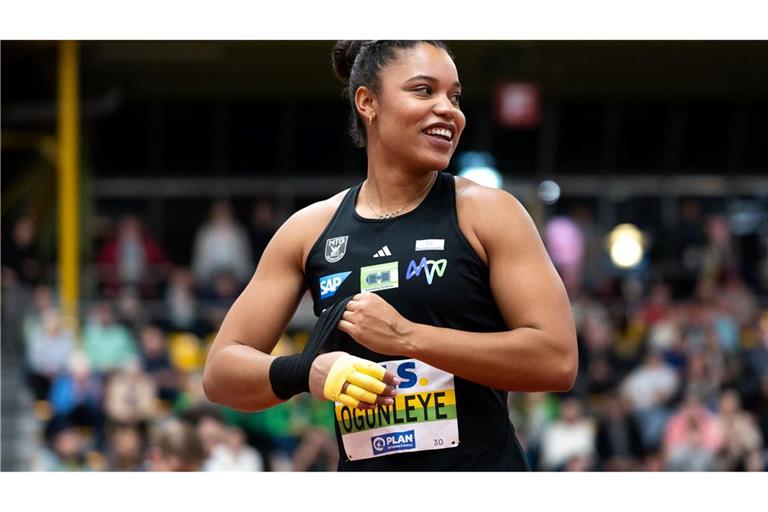 Yemisi Ogunleye reist als beste Kugelstoßerin Europas zur Hallen-EM.