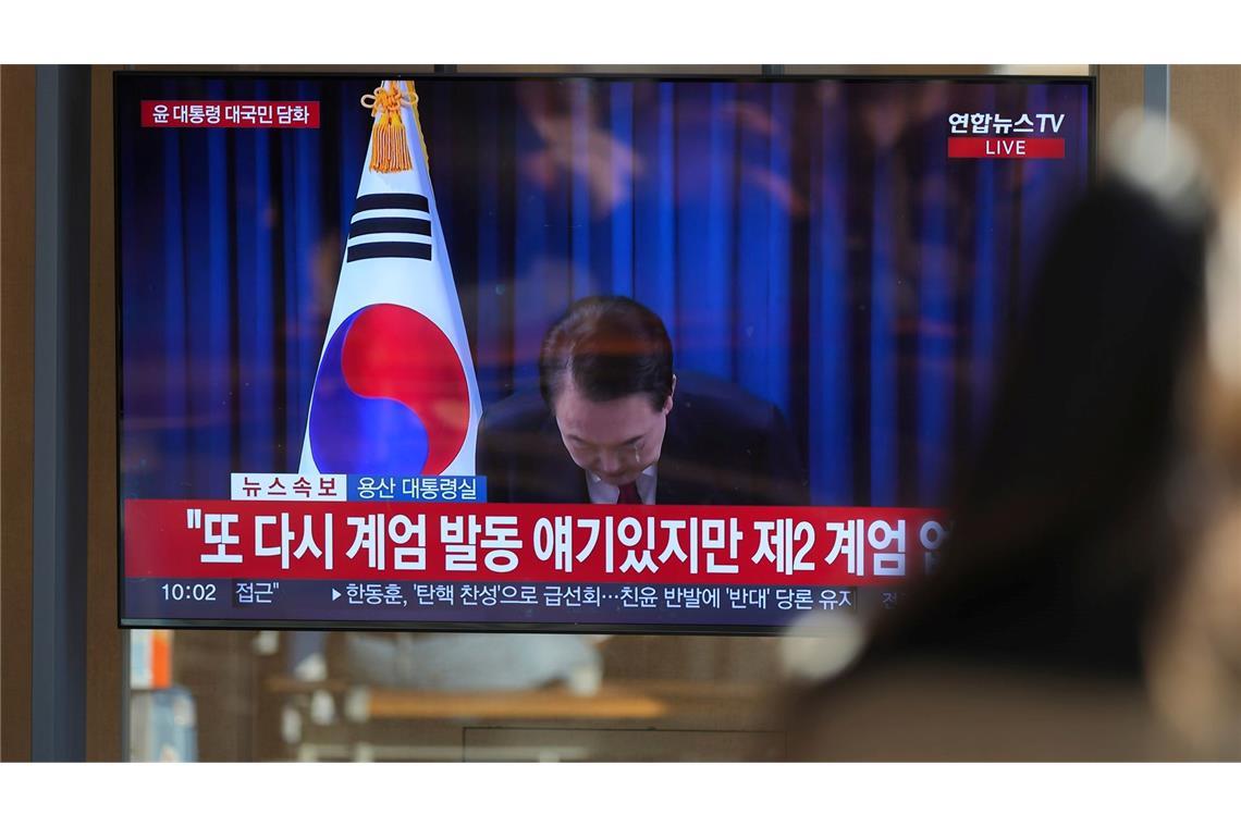 Südkorea: Amtsenthebungsverfahren scheitert im Parlament Yoon bittet um Entschuldigung.