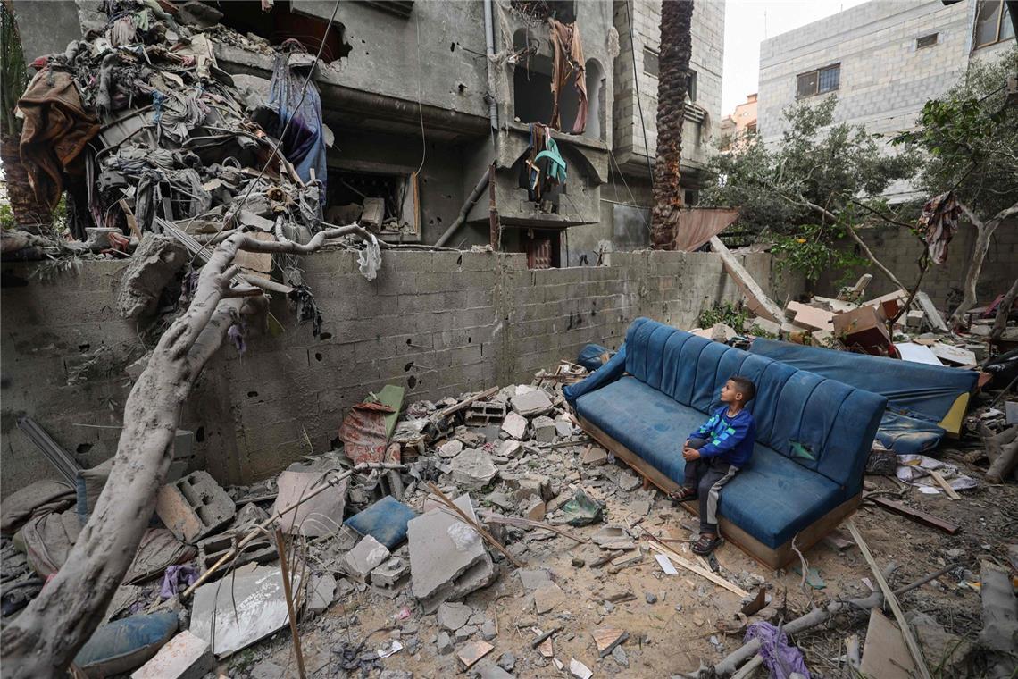 Zerstörung in Gaza.