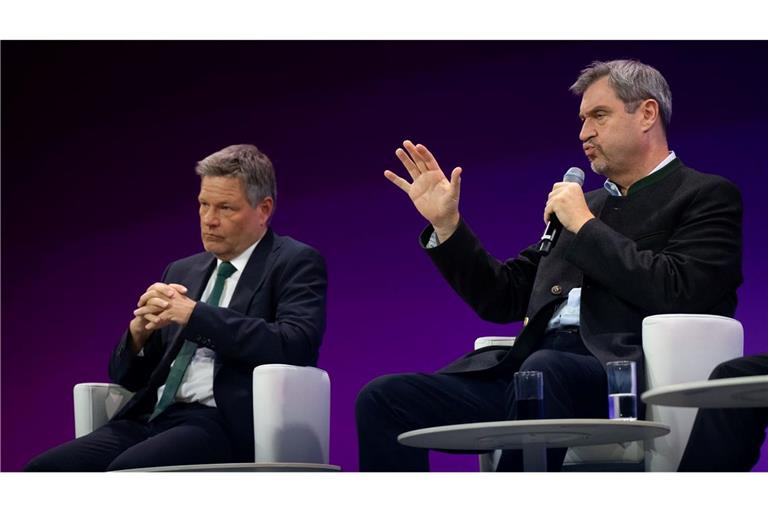 Ziemlich beste Feinde: Robert Habeck und Markus Söder. (Archivbild)