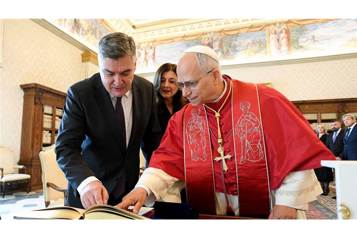 Zoran Milanovic war zu Besuch beim Papst.