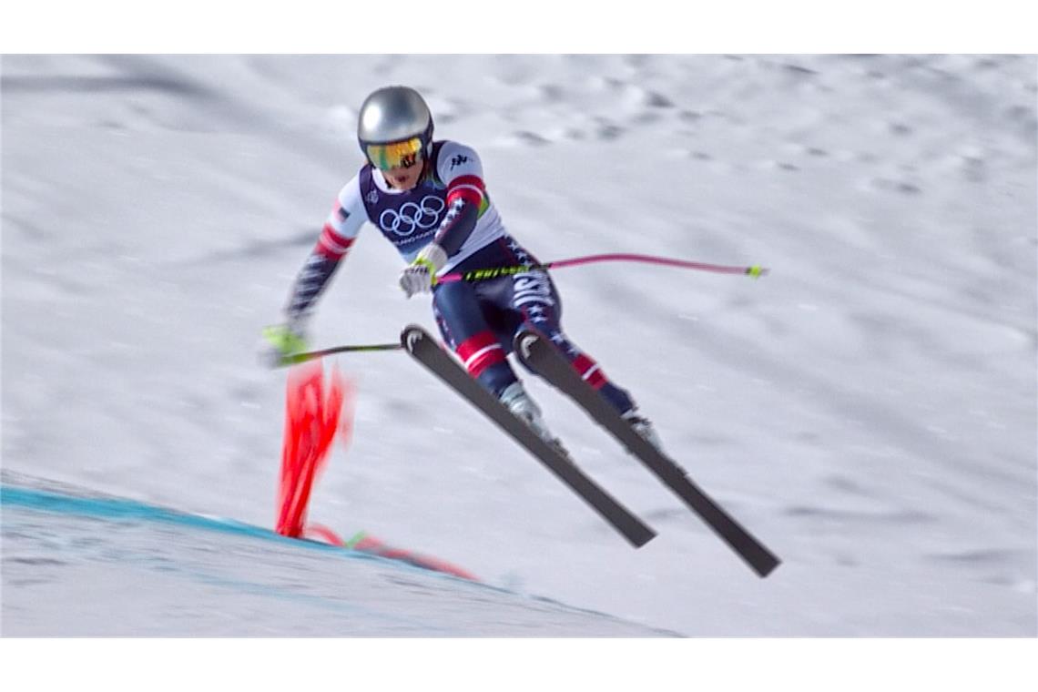 Zu eng am Tor – so passierte der Sturz von Lindsey Vonn in Cortina d’Ampezzo.