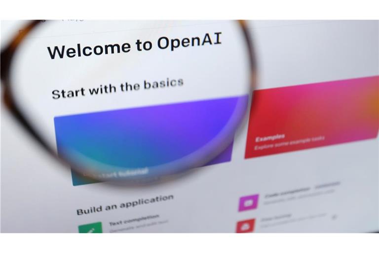 Zugang zum neuen KI-Modell von OpenAI bekommt auf Forderung der US-Regierung nur eine kleine Gruppe vertrauenswürdiger Partner. (Archivbild)