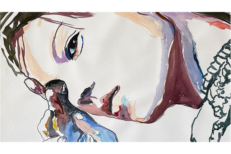 Zum Art Alarm bei Schlichtenmaier zu sehen: Werke von Cornelia Schleime (hier aus der Serie „See You“, 2024