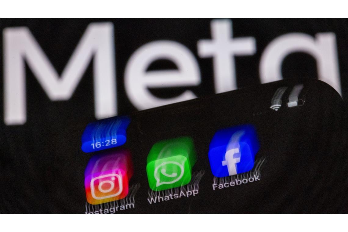 Zum Internetriesen Meta gehören Instagram, WhatsApp und Facebook.