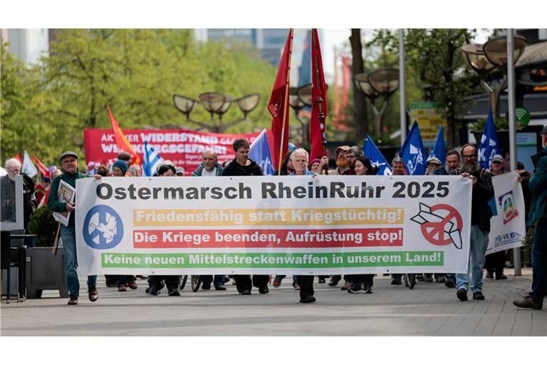 Zum Ostermarsch Rhein-Ruhr werden an drei Tagen insgesamt etwa 2.000 Teilnehmer erwartet.