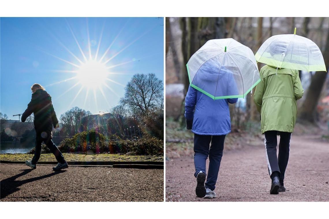 Zum Wochenstart werden Sonne und Regen erwartet.