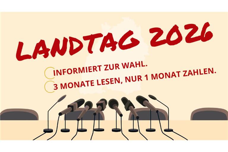Zur Landtagswahl gibt es das E-Paper und Web-Abo der Stuttgarter Nachrichten zu einem besonders günstigen Preis.