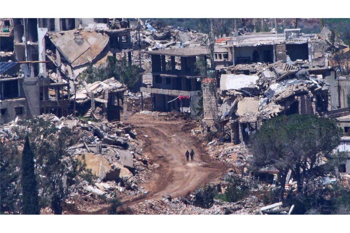 Zwei israelische Soldaten im Südlibanon. (Archivbild)