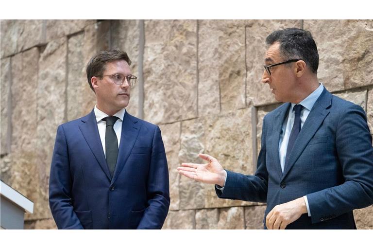 Zwei Wochen ist es her, dass Manuel Hagel und Cem Özdemir Einigkeit demonstrierten. Seither ist wenig passiert.