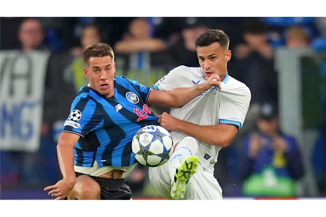 Dreierpack Mbappé: Real gewinnt klar in Kasachstan Zwischen Bergamo und Brügge gab es viele harte Zweikämpfe.