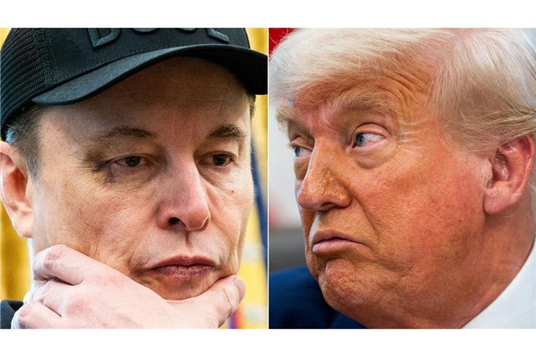 Zwischen Elon Musk und Donald Trump herrscht dicke Luft (Symbolbild).